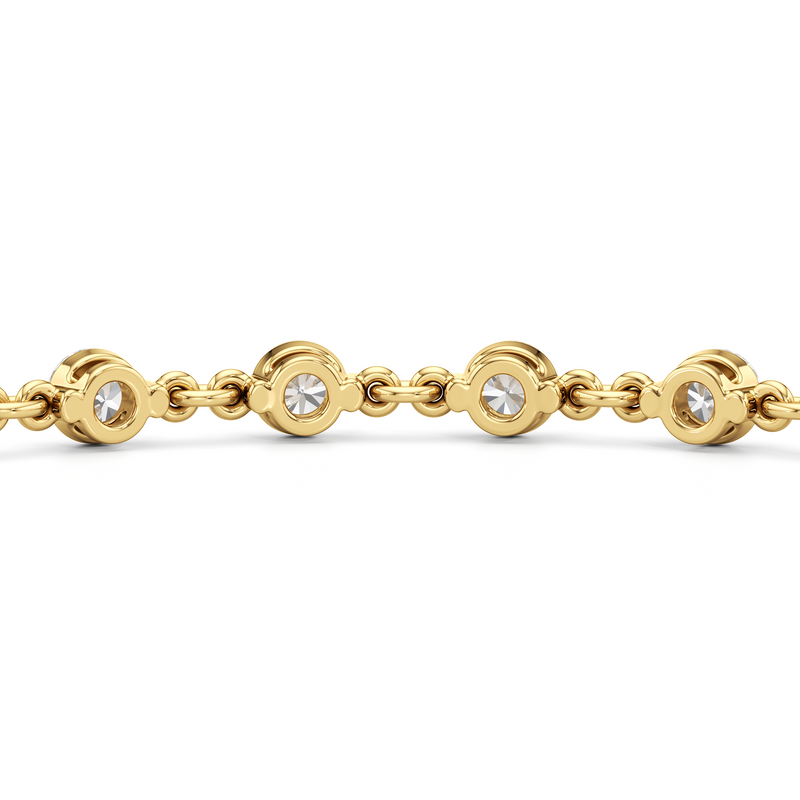 Lab Diamond Chain Link Bracelet