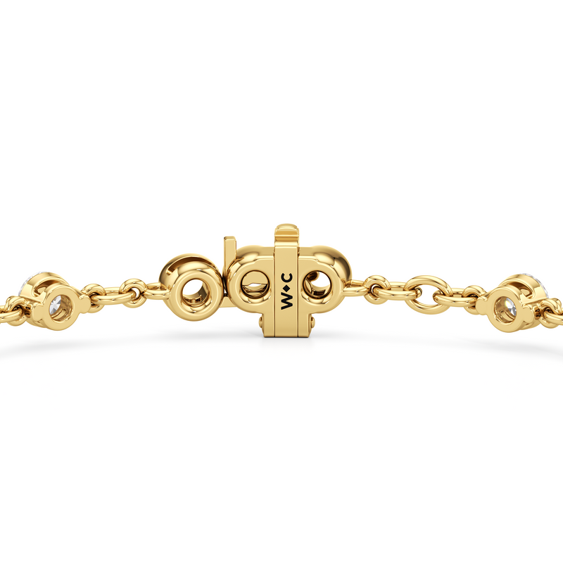 Lab Diamond Chain Link Bracelet