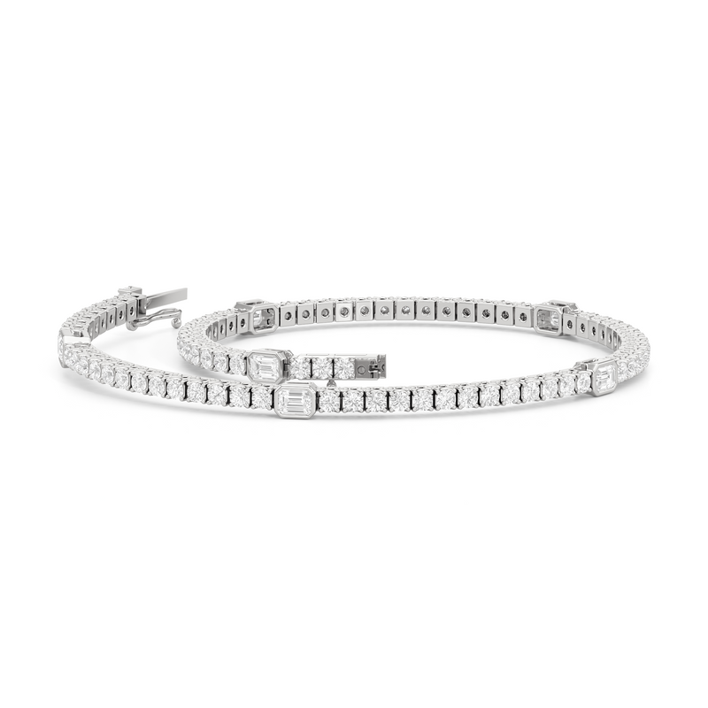Emerald Station Tennis Bracelet