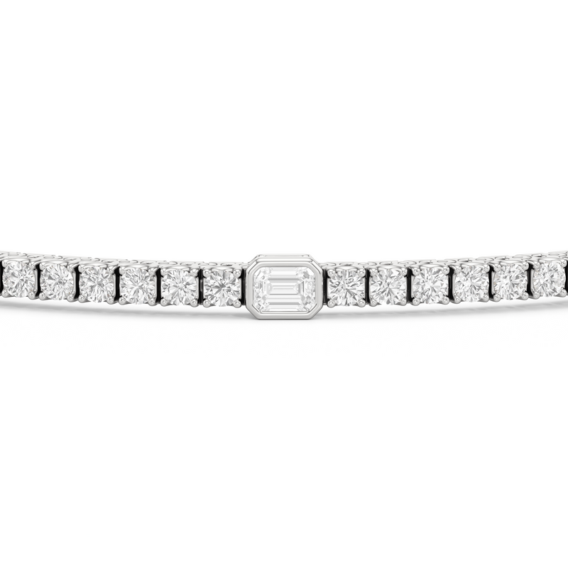 Emerald Station Tennis Bracelet