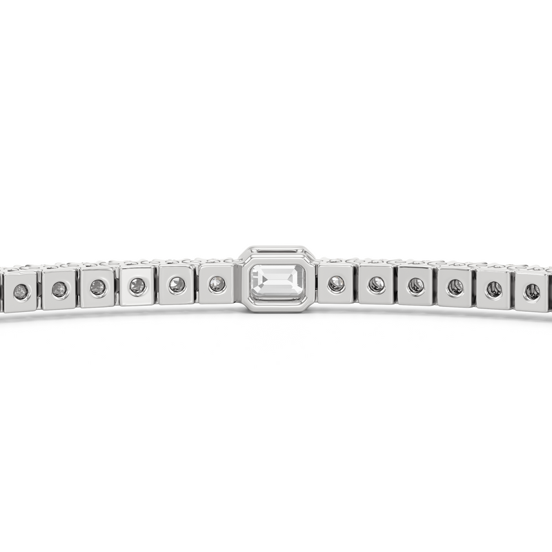 Emerald Station Tennis Bracelet