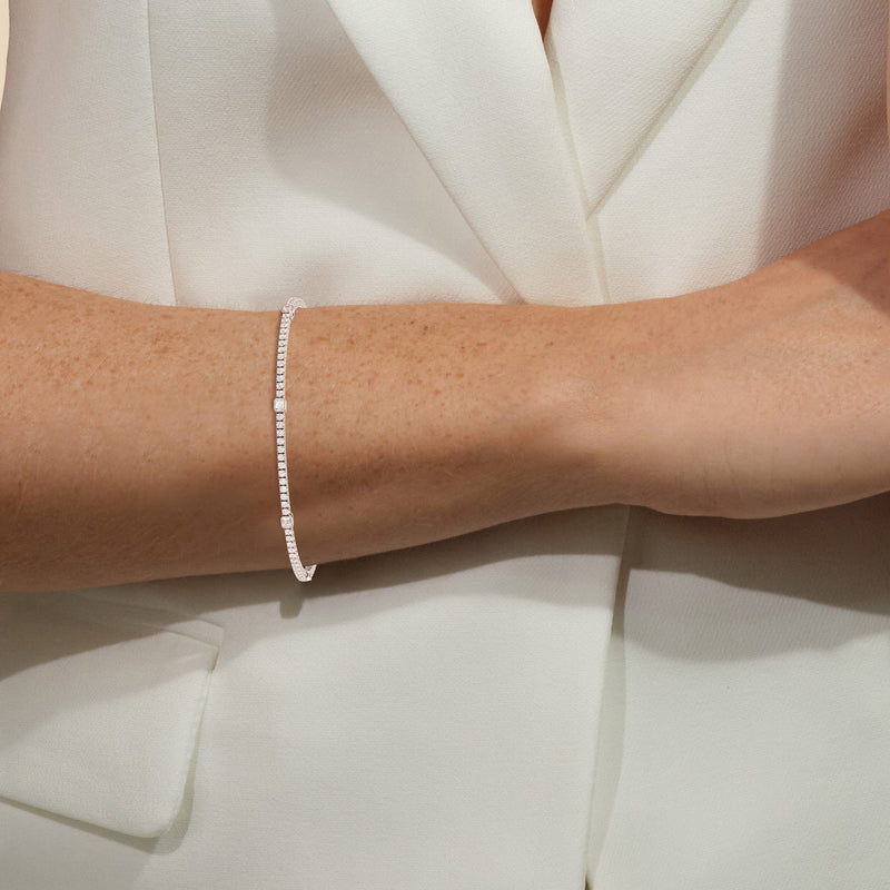 Emerald Station Tennis Bracelet