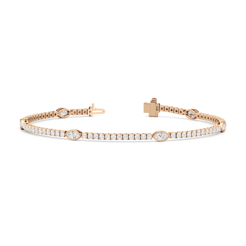 Marquise Station Tennis Bracelet