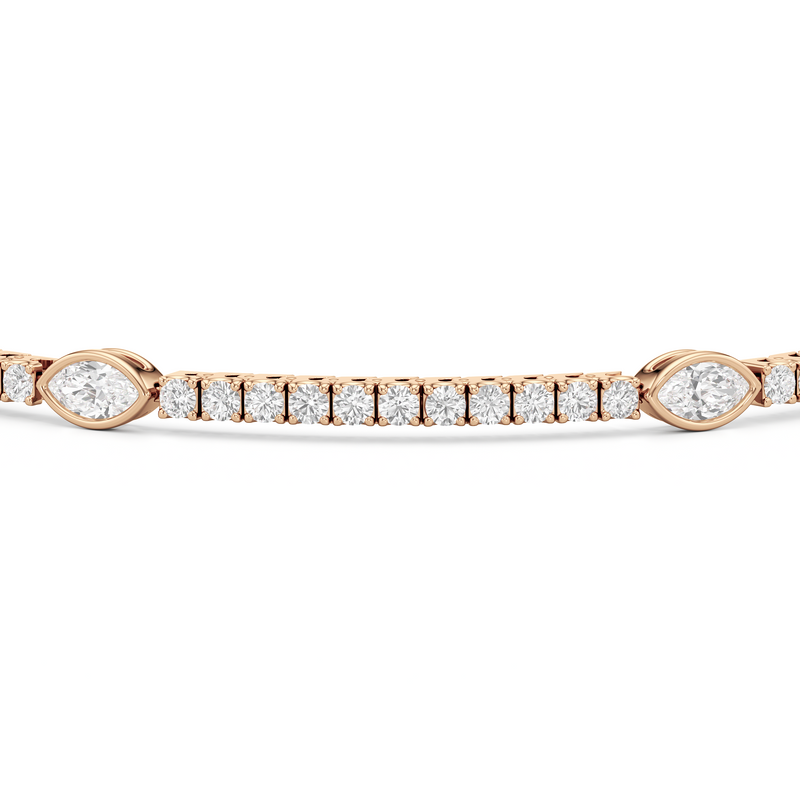 Marquise Station Tennis Bracelet
