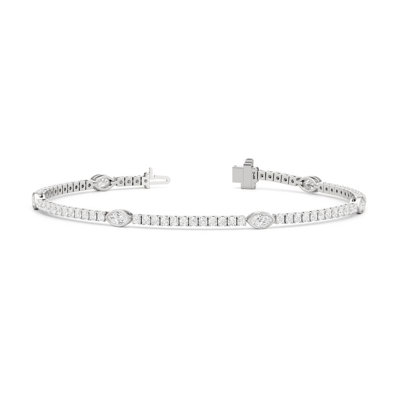 Marquise Station Tennis Bracelet
