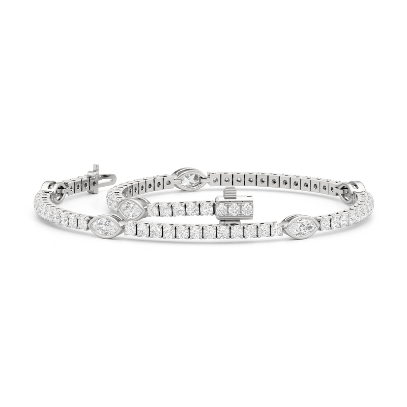 Marquise Station Tennis Bracelet