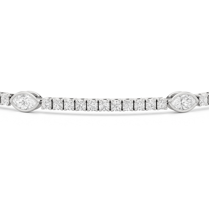 Marquise Station Tennis Bracelet