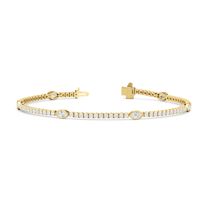 Marquise Station Tennis Bracelet