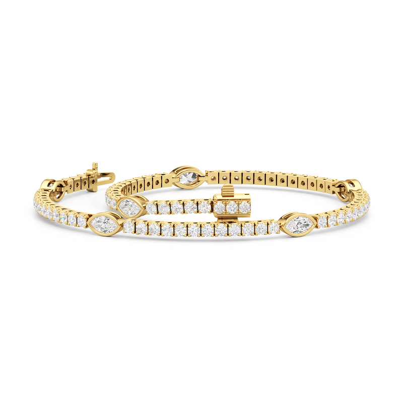 Marquise Station Tennis Bracelet
