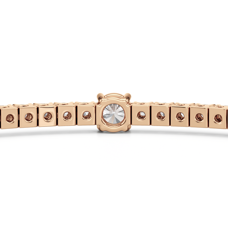 Round Station Tennis Bracelet