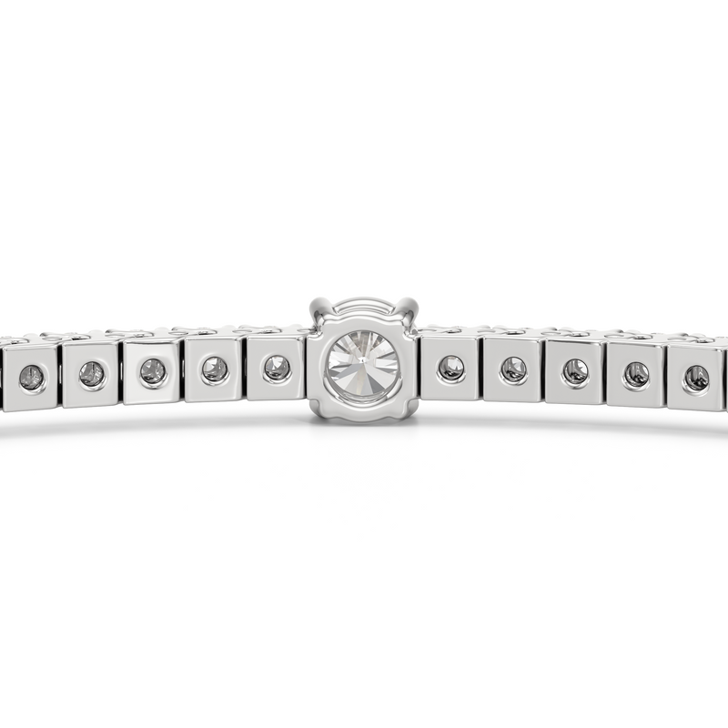 Round Station Tennis Bracelet