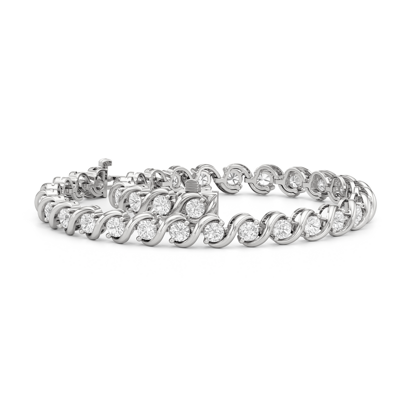 Spiral Tennis Bracelet