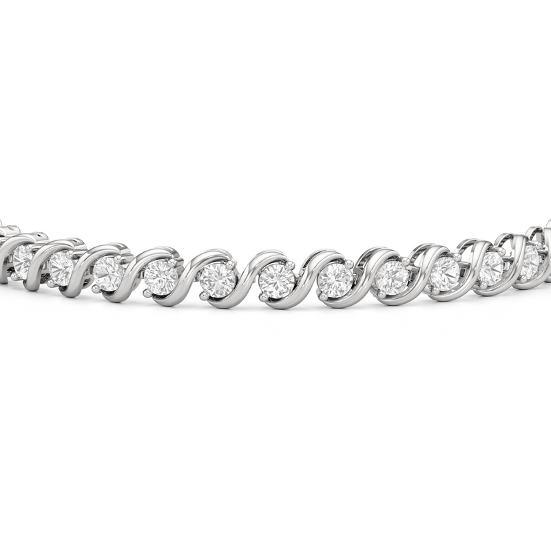 Spiral Tennis Bracelet
