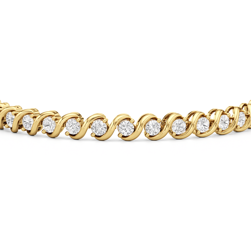Spiral Tennis Bracelet