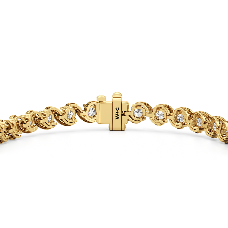 Spiral Tennis Bracelet