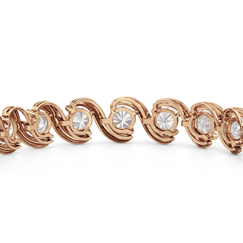 Spiral Tennis Bracelet