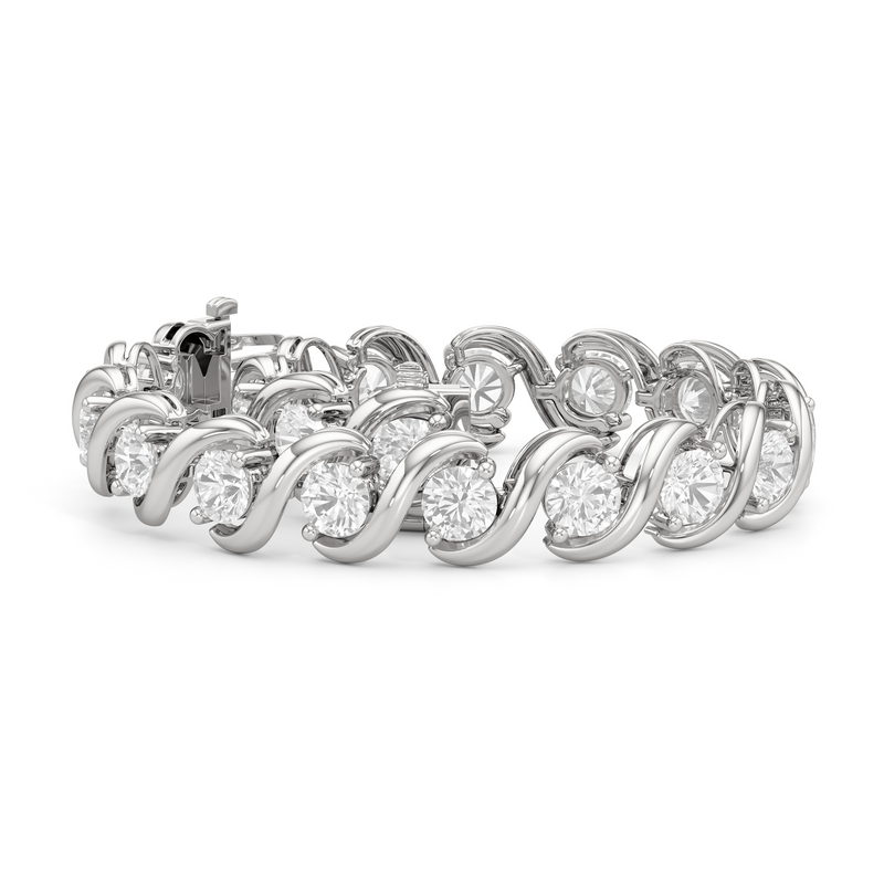 Spiral Tennis Bracelet