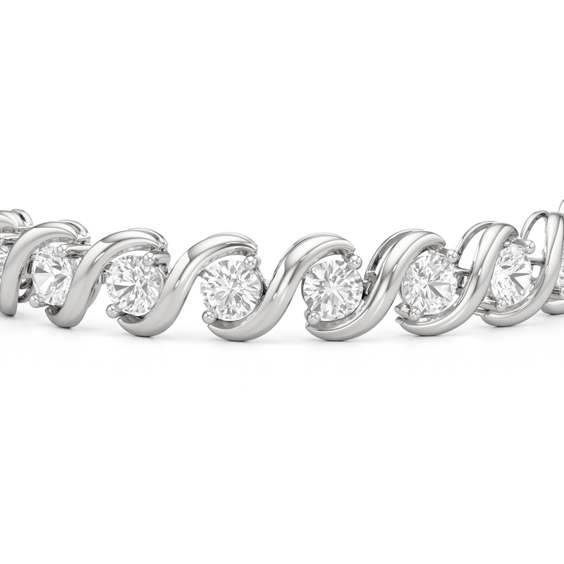 Spiral Tennis Bracelet