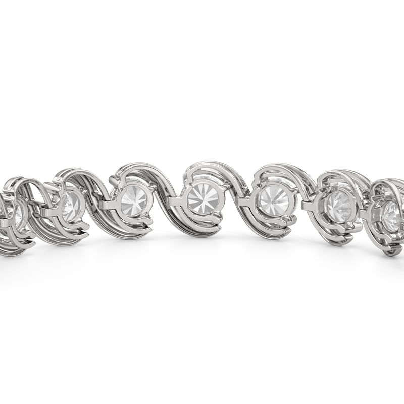 Spiral Tennis Bracelet