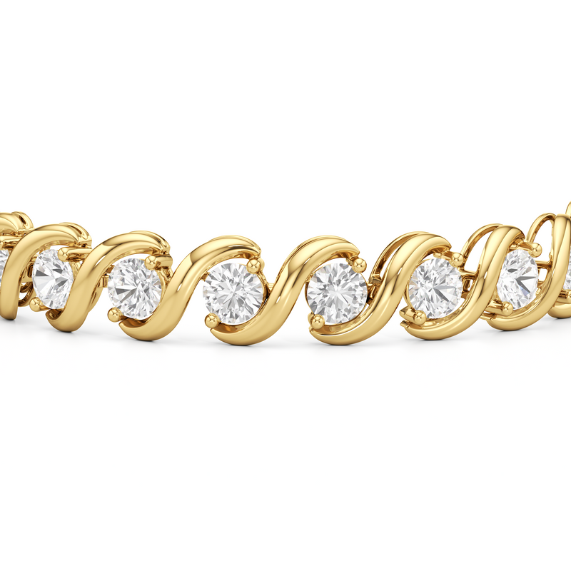 Spiral Tennis Bracelet