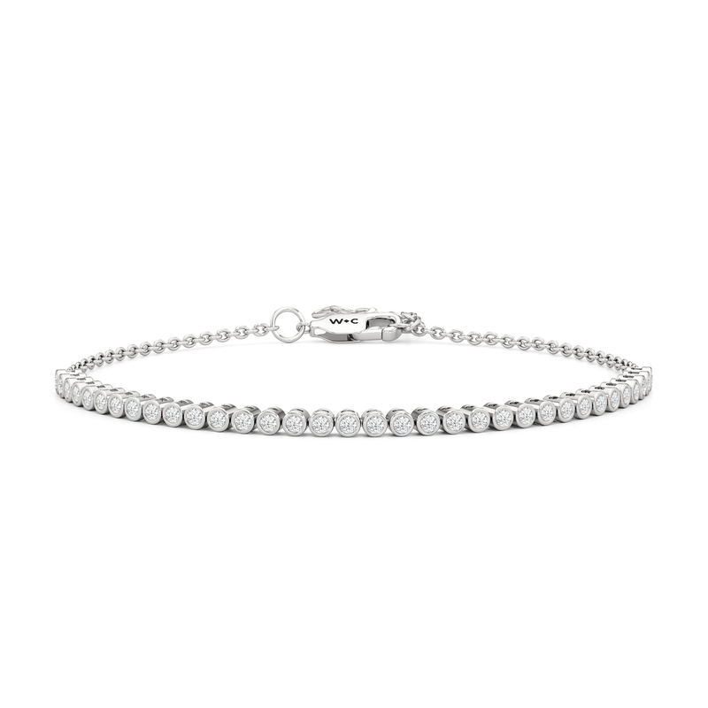Petite Bezel Diamond Tennis Bracelet