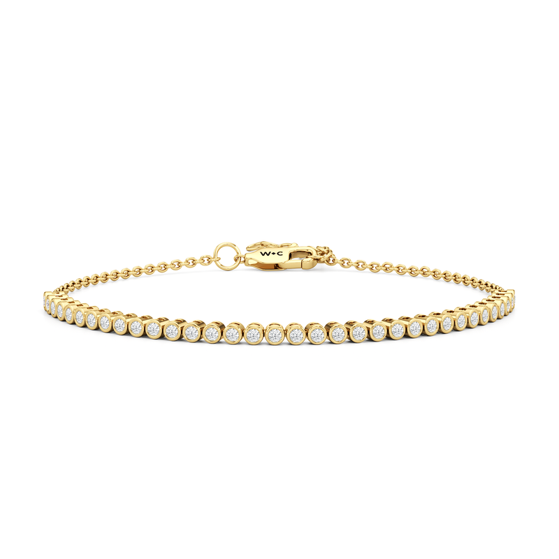 Petite Bezel Diamond Tennis Bracelet