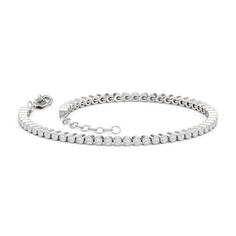 Petite Eternity Bezel Diamond Tennis Bracelet