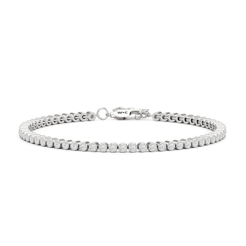 Petite Eternity Bezel Diamond Tennis Bracelet