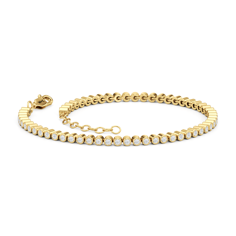 Petite Eternity Bezel Diamond Tennis Bracelet
