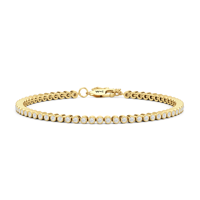 Petite Eternity Bezel Diamond Tennis Bracelet