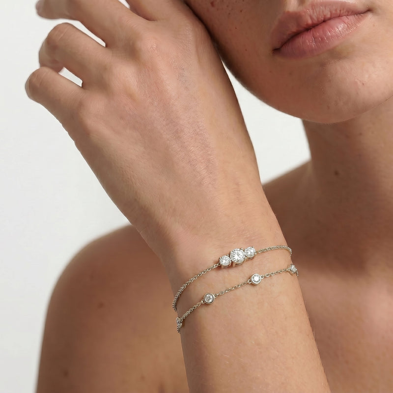 The Vera Three Stone Bracelet