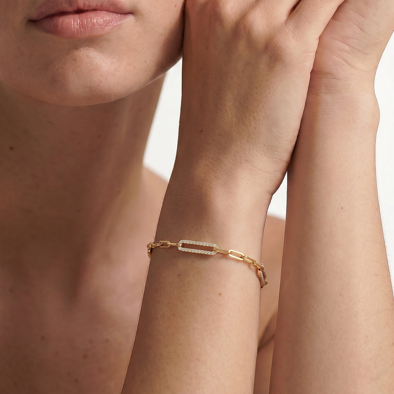 The Celine Paperclip Bracelet