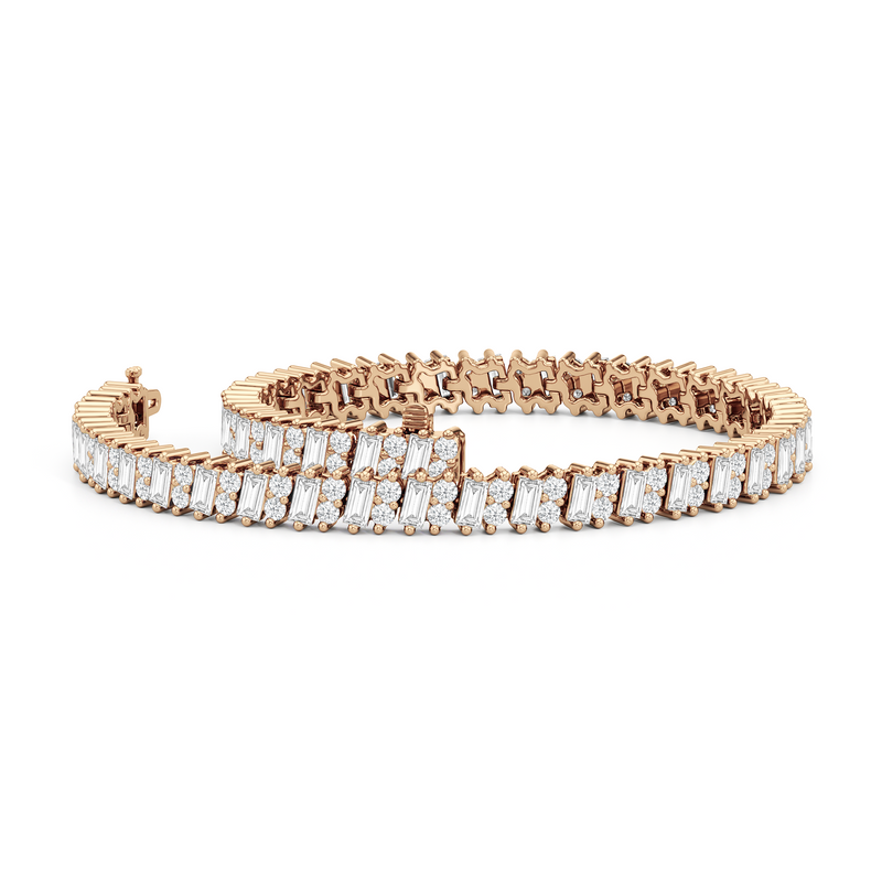 Alternating Duo Tennis Bracelet