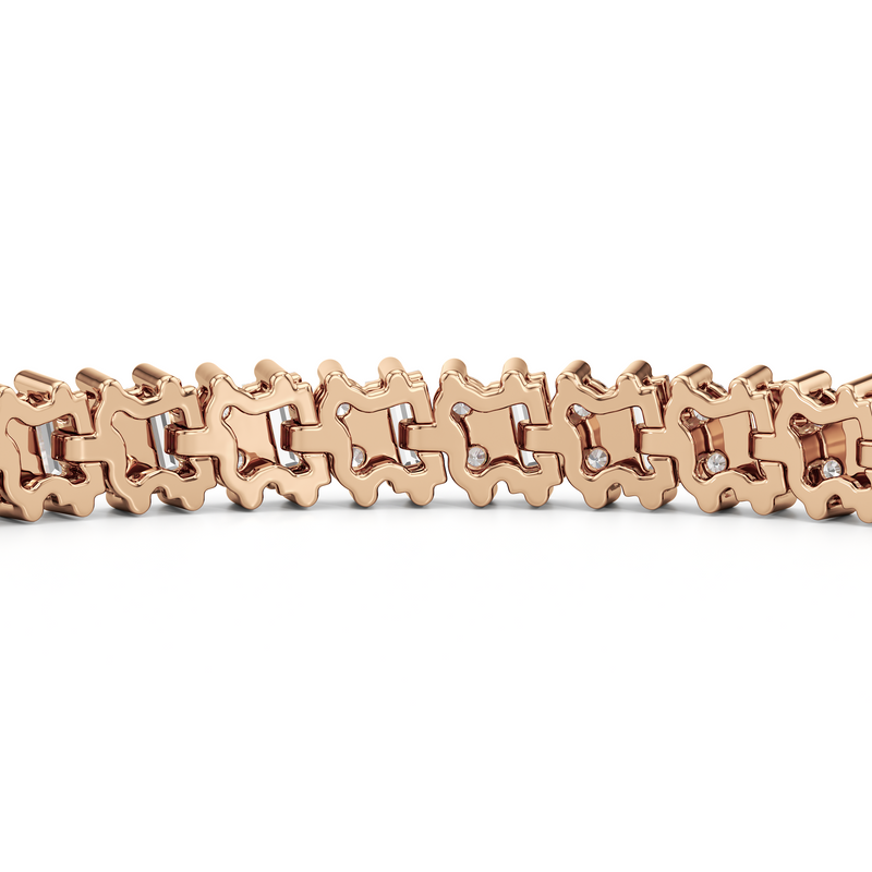 Alternating Duo Tennis Bracelet