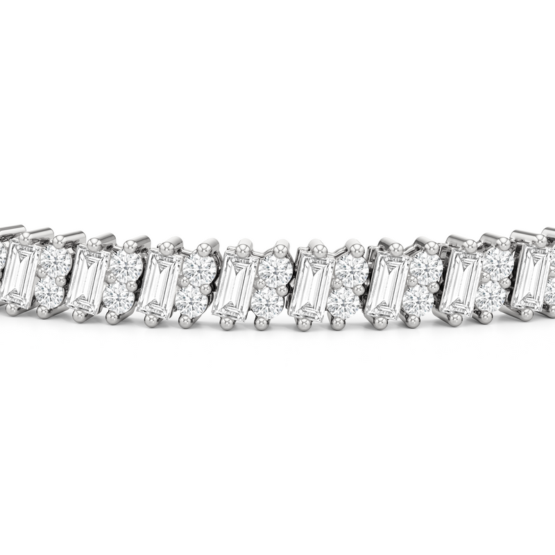 Alternating Duo Tennis Bracelet