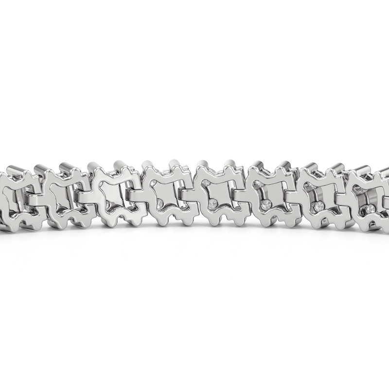 Alternating Duo Tennis Bracelet