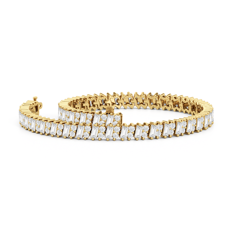 Alternating Duo Tennis Bracelet