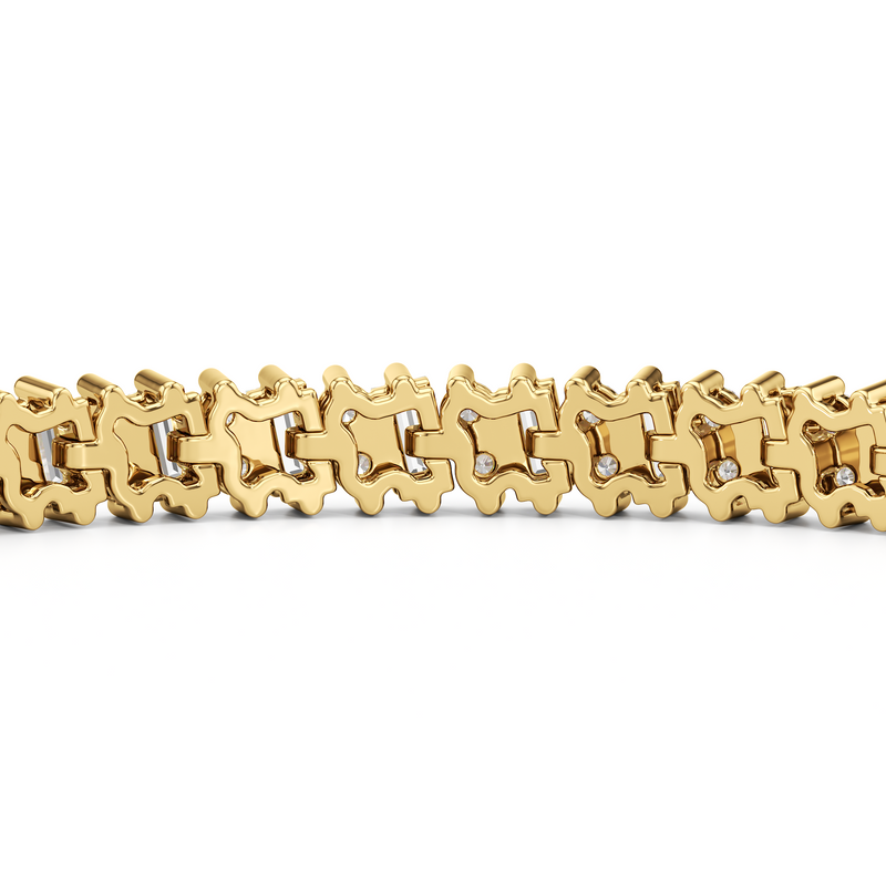 Alternating Duo Tennis Bracelet