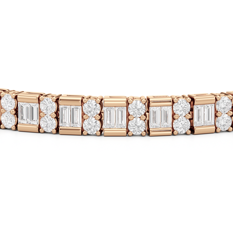 Alternating Mixed Tennis Bracelet