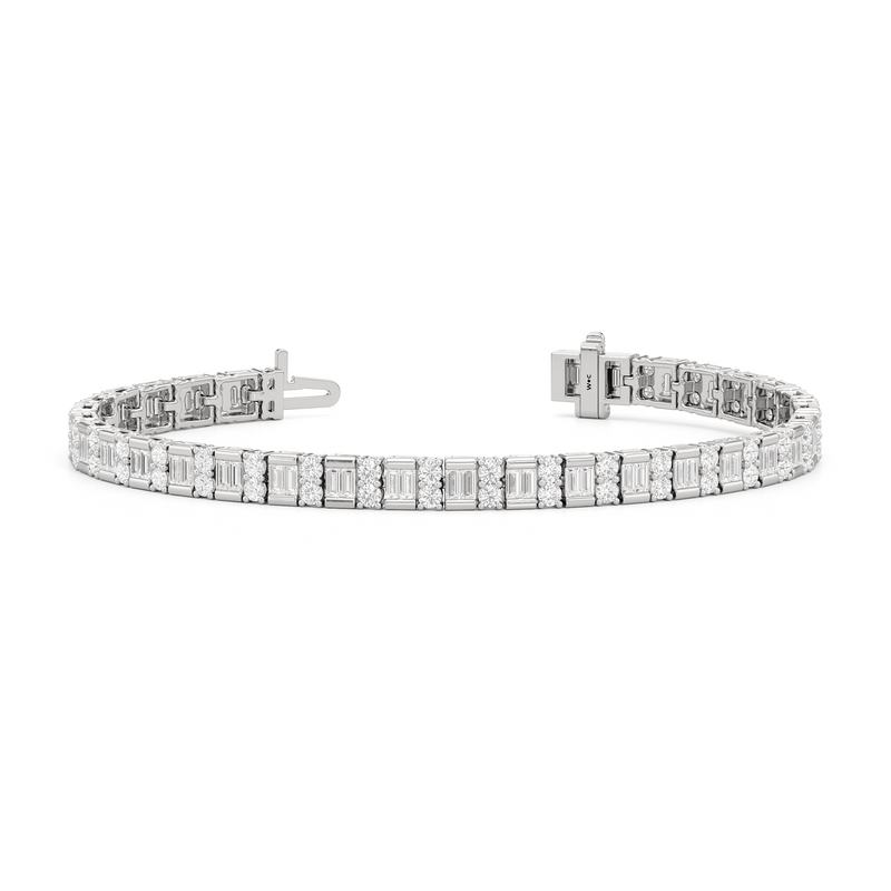 Alternating Mixed Tennis Bracelet