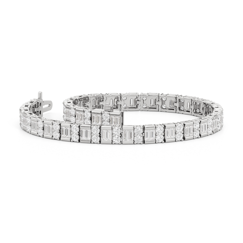 Alternating Mixed Tennis Bracelet
