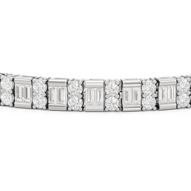 Alternating Mixed Tennis Bracelet