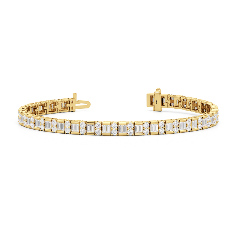Alternating Mixed Tennis Bracelet