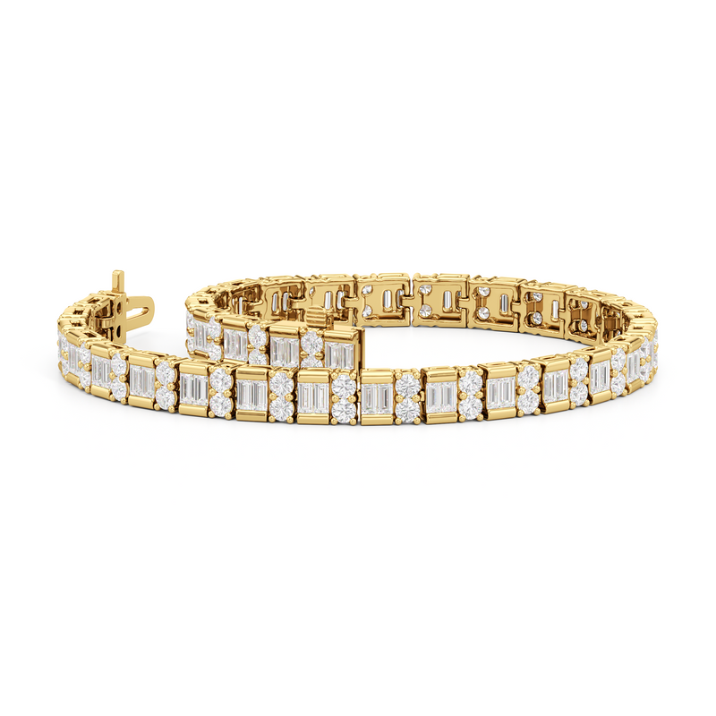 Alternating Mixed Tennis Bracelet