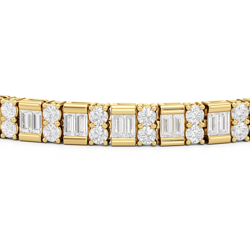 Alternating Mixed Tennis Bracelet