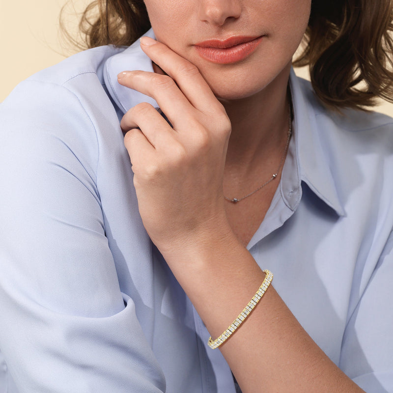 Alternating Mixed Tennis Bracelet