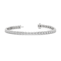 Half Bezel Round Tennis Bracelet