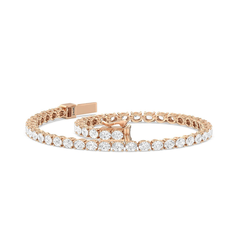 East-West Oval Tennis Bracelet