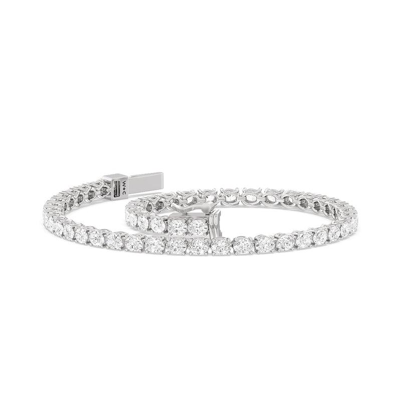 East-West Oval Tennis Bracelet