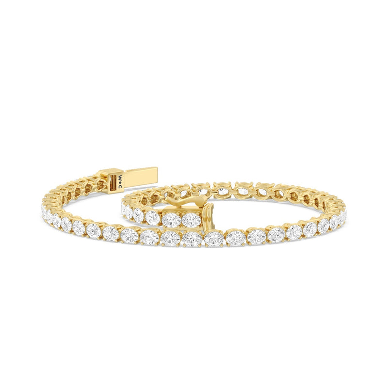 East-West Oval Tennis Bracelet
